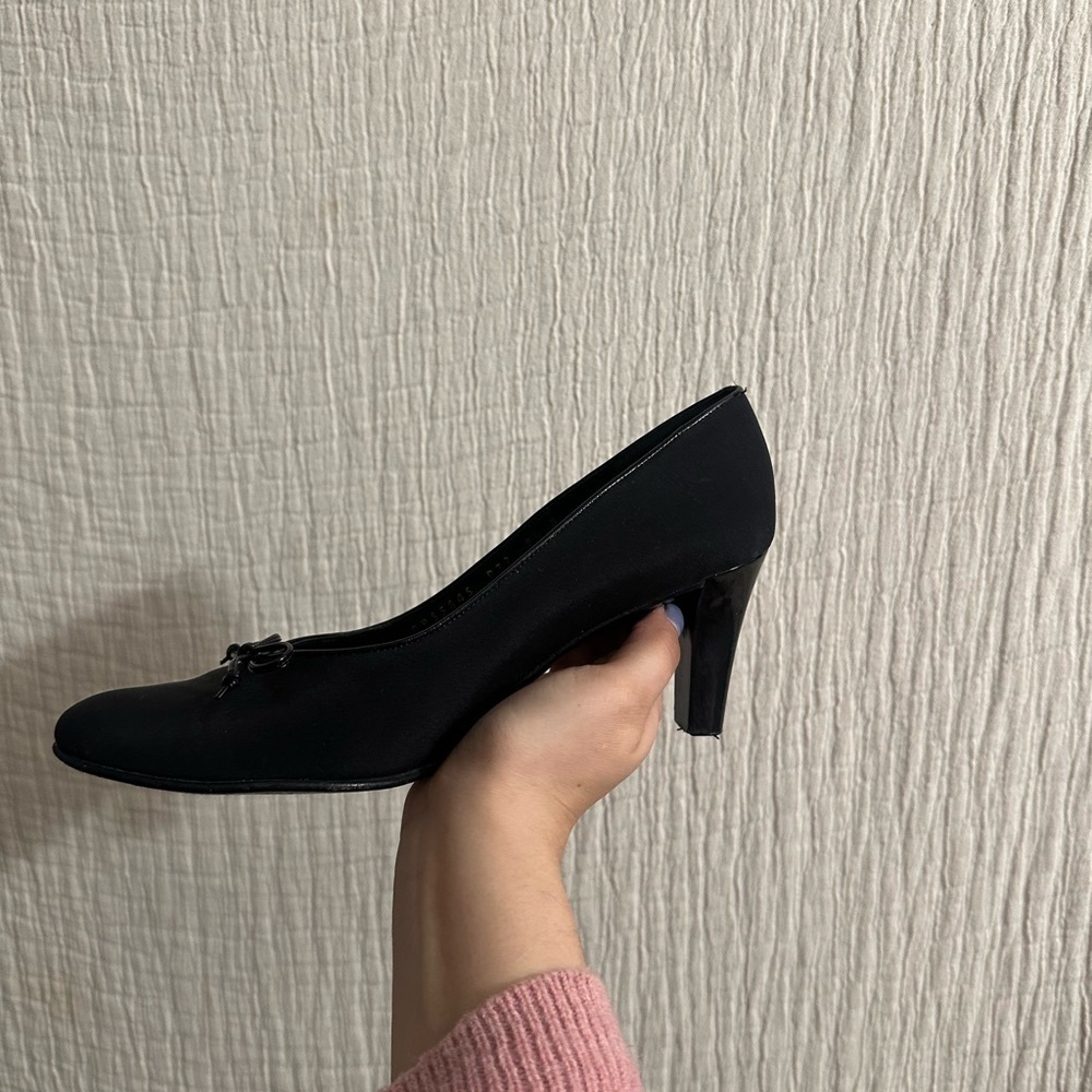 Salvatore Ferragamo Women's Black Bow Flats Sz 8